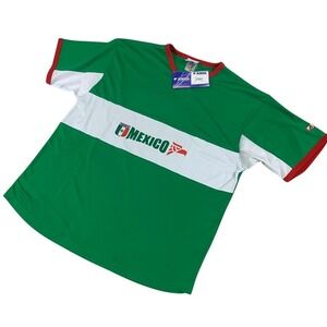 Joma Mexico‎ Soccer Jersey Mens Large Green White Red Futbol Fan Shirt NEW